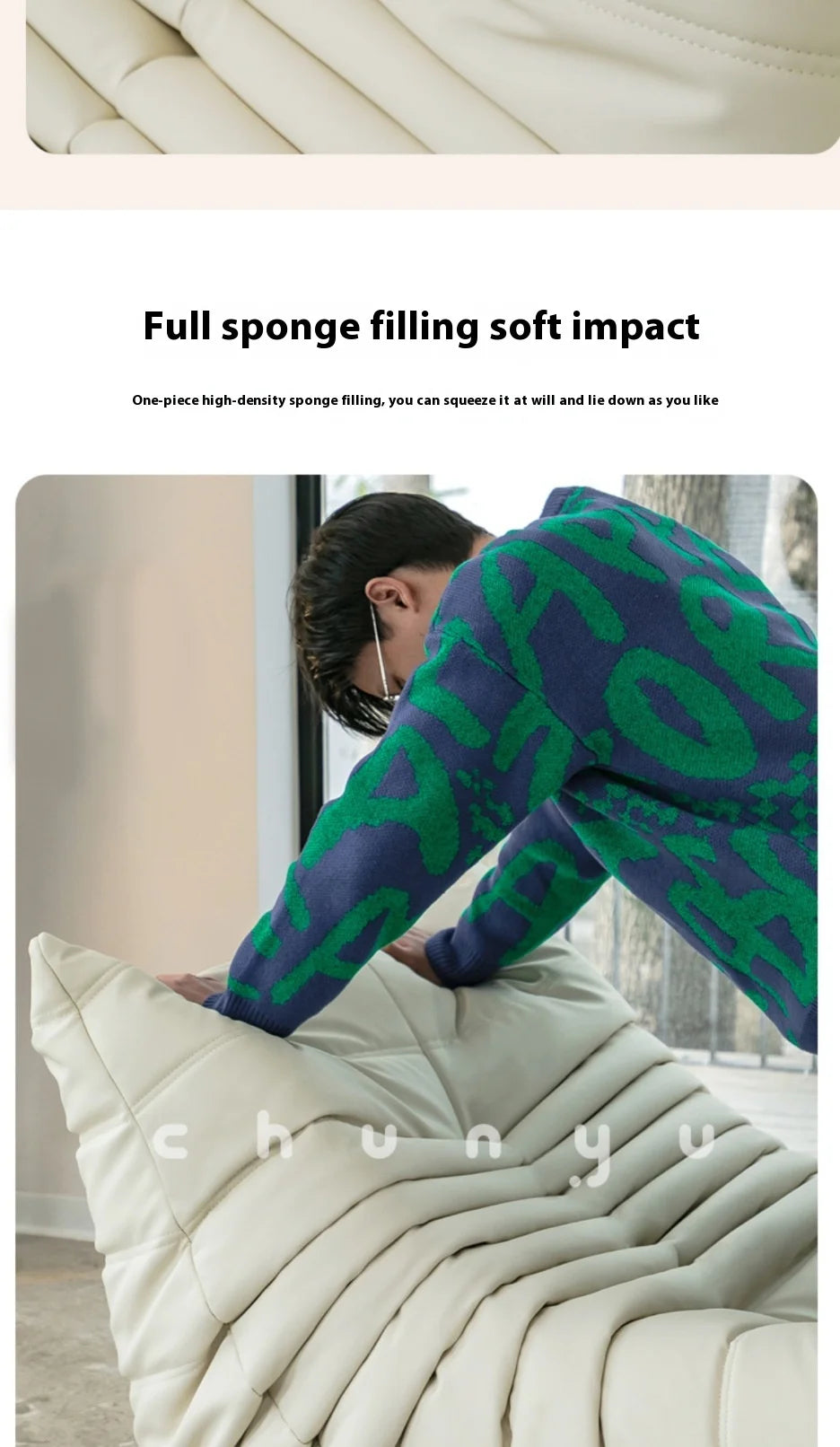 Bean bag chair for adults fireside chair giant comfy lazy sofa chair soft premium memory foam lounger oversized beanbag chair