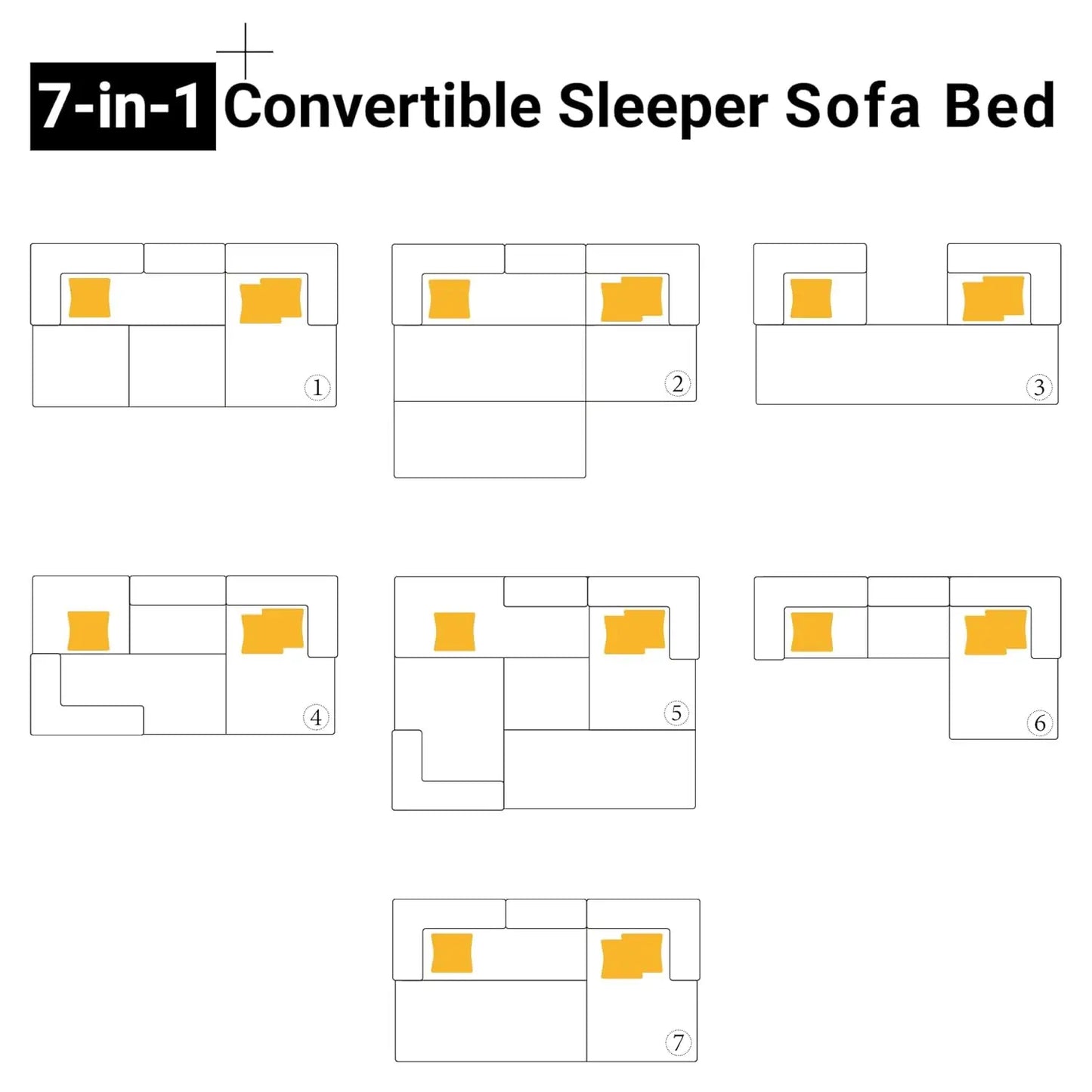 108" Oversize Convertible Sleeper Sectional Sofa Bed Corduroy L Shape Folding Frame Modular Living Room Black, Customized