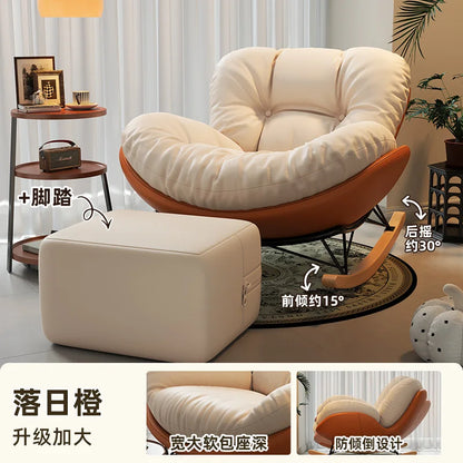 Unique Arm Chairs Rocking Lounge Salon Bedroom Lazy Relax Modern Reading Living Room Chairs Lounge Fauteuil Trendy Furniture