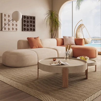 Luxury Soft Fabric Corner Sofa for Living Room Wood Frame Couch Modern Durable Sectional Couches Home Interior Sofas Furniture