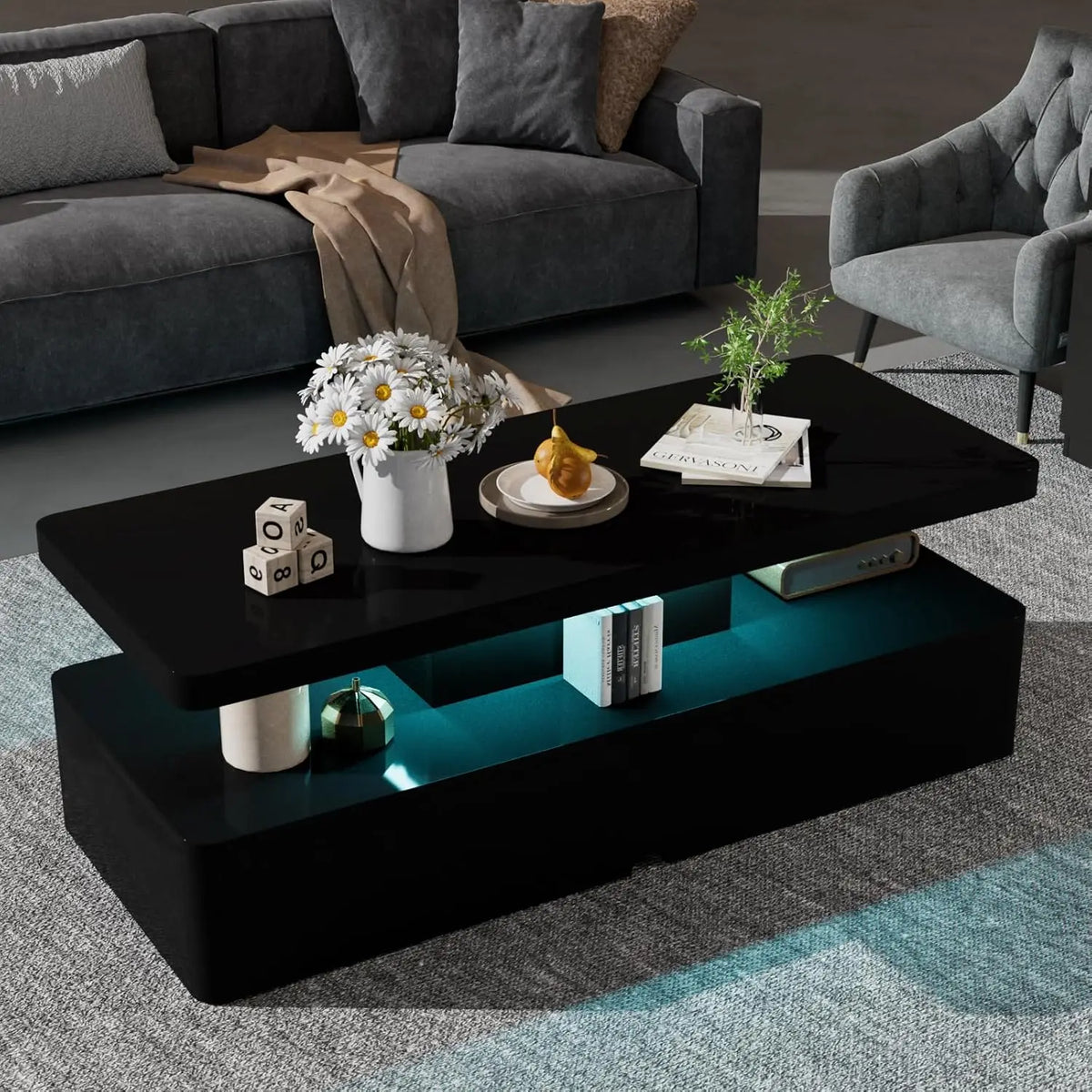 Modern LED Coffee Table, 40
