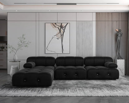 Nordic l shape Sectional sofa With Ottoman Modular Combination Velvet Modular Sofas Long Couch