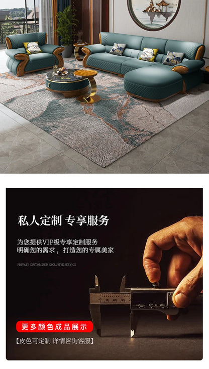 Sectional Nordic Living Room Sofas Pouf Leather Minimalist Modern Living Room Sofas Couch Lounge Muebles Lounge Suite Furniture