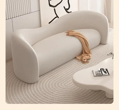 JB HCream Wind Sofa Small Apartment Living Room Simple Modern Clothing Store Beauty Salon Reception Rest Area