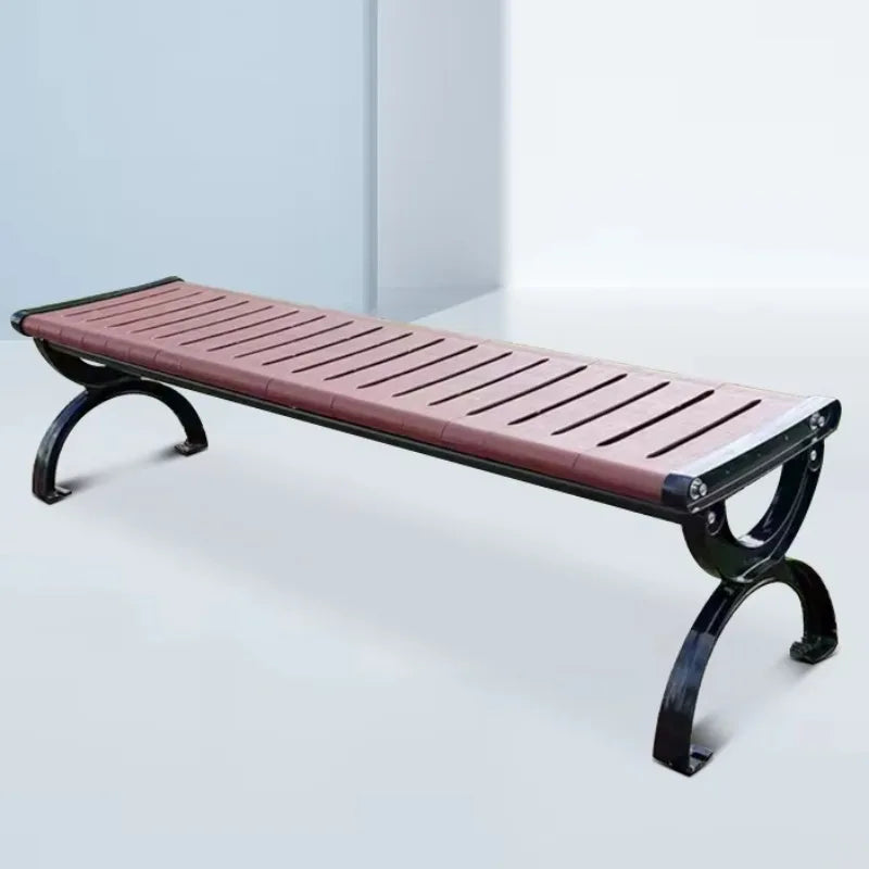 Park Garden Bench Urban Furniture Park Benches Outside Custom Seat Wood Sitting Plastic Wood Outdoor Wooden Bench