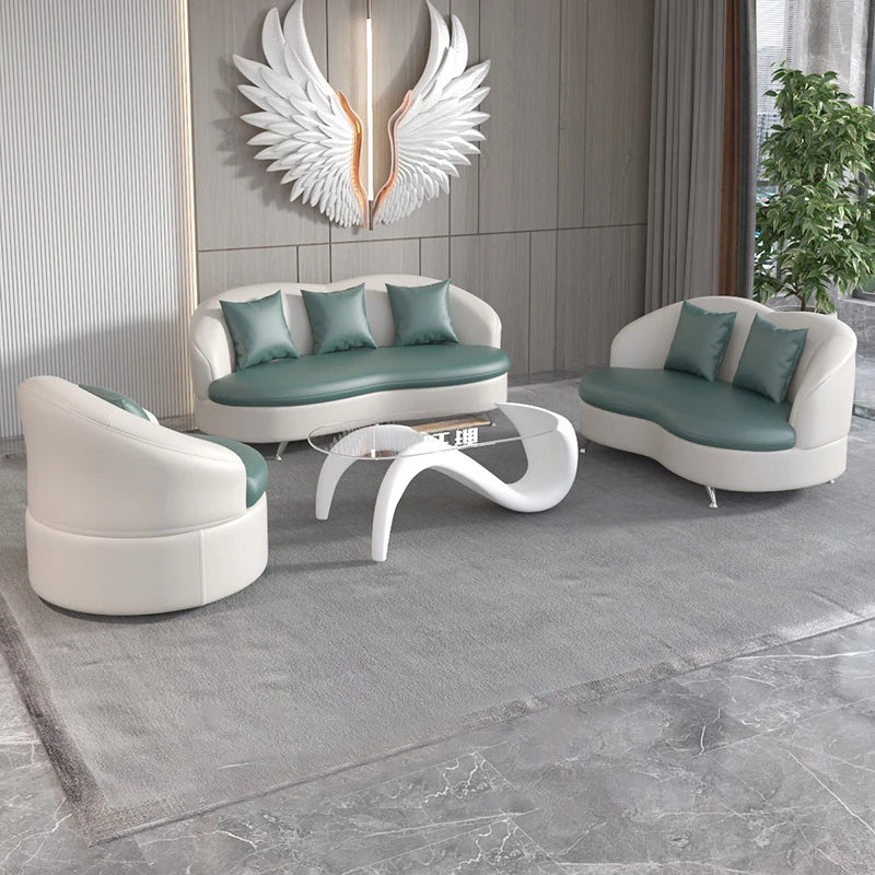 Grand canapé de luxe blanc imperméable à l'eau Simple vert Chaise longue nouveau canapé naturel concepteur Muebles Para dortoir meubles