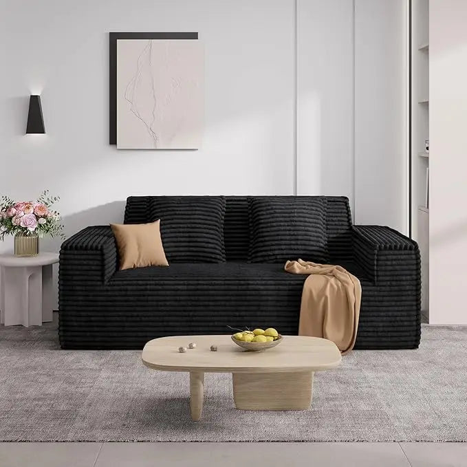 75'' Cloud Loveseat Sofa, No Assembly Required Comfy Deep Seat Couches 1 pcs for Living Room, Bedroom - Ready to Use  Customized