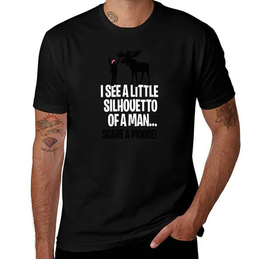 little I t man silhouetto T-Shirt Rock shirt t man personalised shirts Moose Christmas see graphic a scare Music a of a for