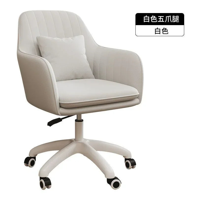 Chair Home Backrest Comfortable Long-Sitting Office Chair College Student Girl Dormitory Study Chairs Makeup Chair Computer