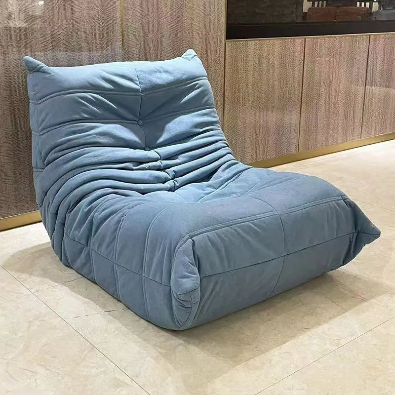 Single Seat Foam Armless Couch Chair Lazy Floor Sofa Fireside Bean Bag Chair Sofa Lounger for Living Room Bedroom Fireside Chair
