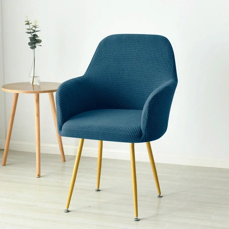 Elastic Polar Fleece High Arm Chair Covers Dining Adjustable Armchair Cover Hotel Bar Seat Slipcover Home Wedding Decoration