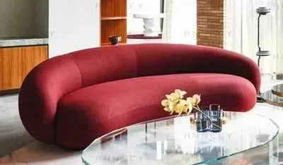 Vintage Comfortable Sofas Halloween Green Designer Elegant Unusual Sofa Mid Century Curved Sofa Inflavel Living Room Furniture