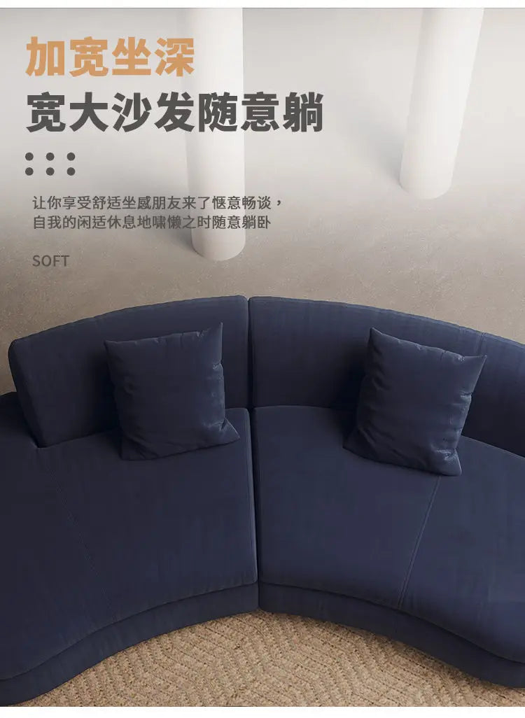 Semicircular Curved Sofa Special-shaped Burgundy Beauty Salon Clothing Store Hotel Lobby Office Lounge Area Reception