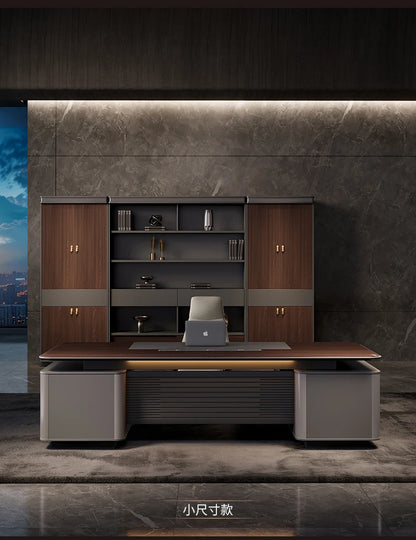 Filing Cabinet Luxury Large Computer Tables Modern Minimalist Executive Manager President Table Office Combination Furniture