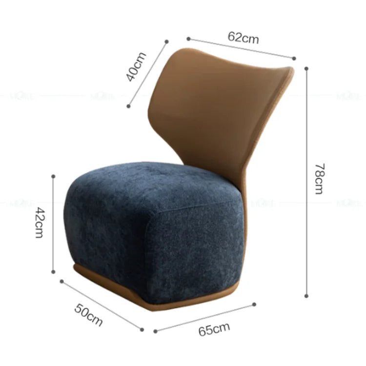 Luxury Fabric Living Room Chair Coffee Shop Living Room Lounges Chair Bedroom Sofa Furniture Low Stool Balcony Leisure Chair t