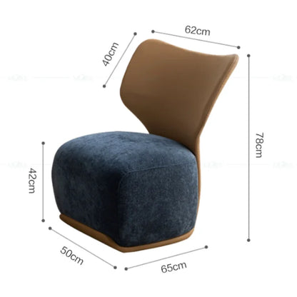 Luxury Fabric Living Room Chair Coffee Shop Living Room Lounges Chair Bedroom Sofa Furniture Low Stool Balcony Leisure Chair t
