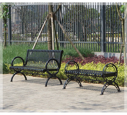 Luxury Park Metal Benches Seat Outdoor Garden Patio Cast Iron Benches