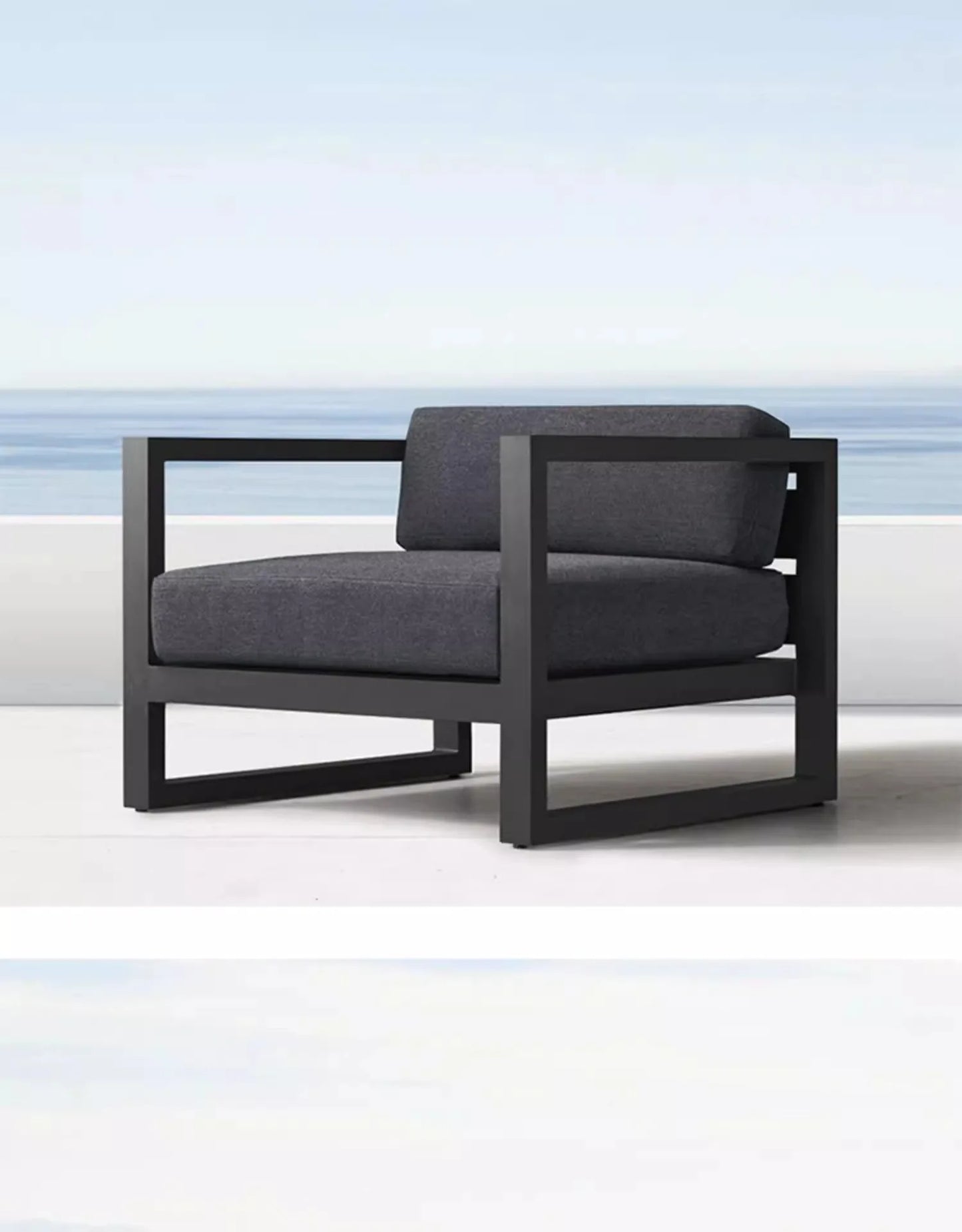 Outdoor Rattan Sofa Set Courtyard Garden Outdoor Leisure Rattan Chair Designer Model Home Outdoor Furniture