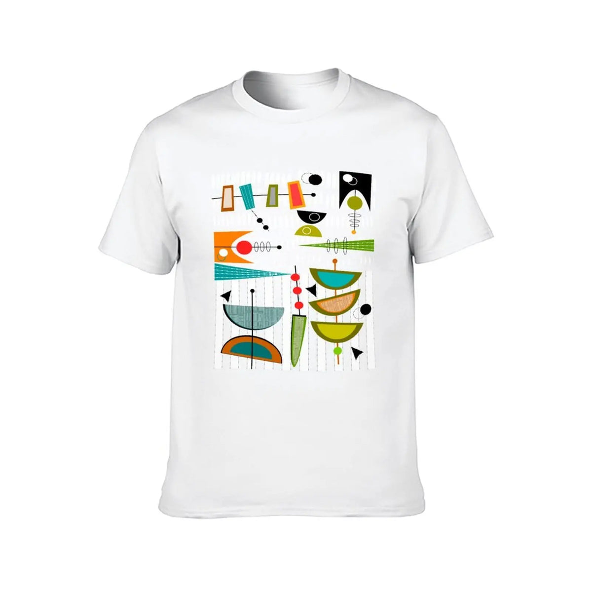 man cotton Modern shirt men Mid-century T-Shirt shirt 100% graphic #55 luxury t t brand Abstract