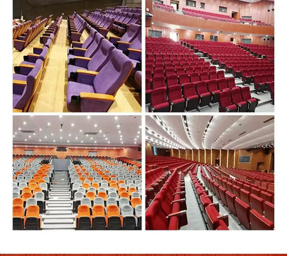 Standard Size Theater Furniture Church Chairs Auditorium Conference Room Chair Lecture Hall Seating with Writing Pad