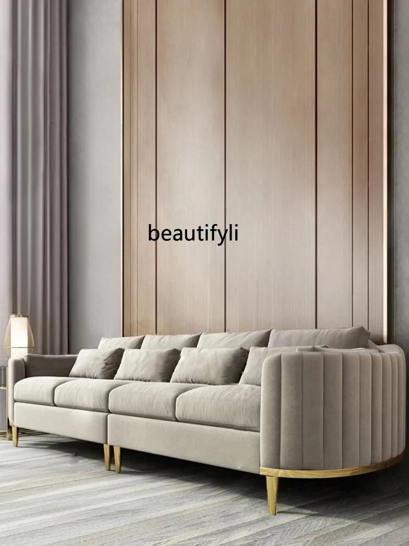 Asmt51 ss Nordic light luxury fabric sofa combination hotel clubhouse clothing store living room high-end sofa chair