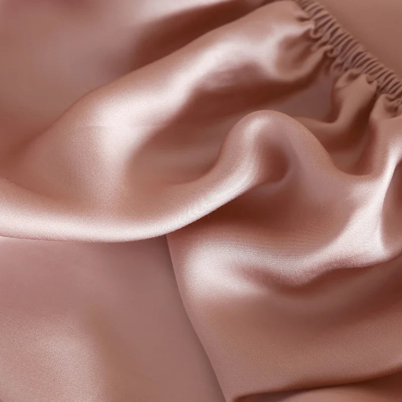 100% Silk 3pcs Bedding Set Natural Mulberry Silk Duvet Cover Set with 2pcs Pillowcase Solid Color Quilt Cover Pillow Case Luxury