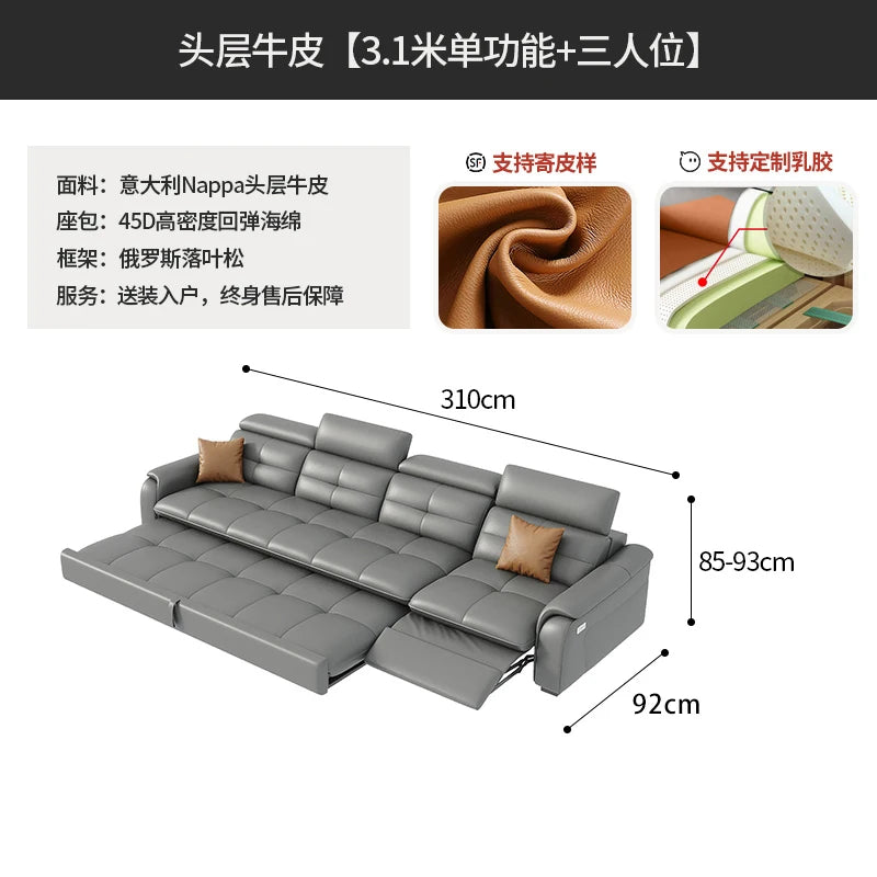 Italian Modern Sofas Minimalist Living Room Electric Lazy Sofas Relax Armchairs Apartment Articulos Para El Hogar Accessories