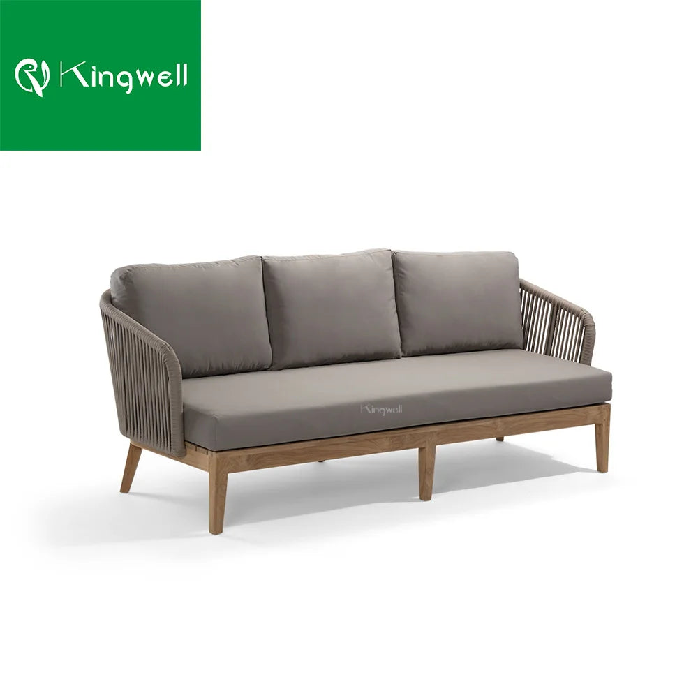 Garden Furniture Rattan Sofa Teak Sofa Outdoor Furniture for All Weather
