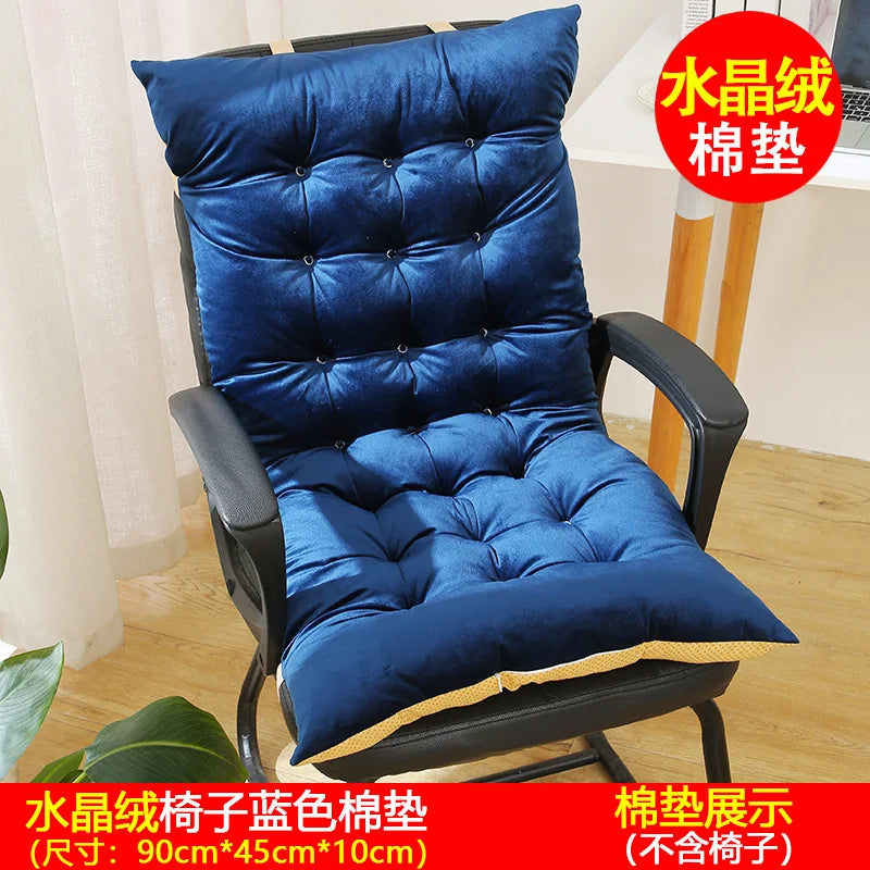Thickened Chair Pad Backrest Pillow Foldable Bed Headboard Pillow Detachable Washable Modern Simple Style for Autumn And Winter