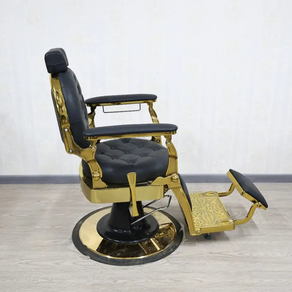 Luxury Barber Shop Barber Chair, 360° Rotatable and Lie Diagonally, Hydraulic Lift, Chairs, Beauty Hair Cut Salon Furniture