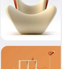 Nordic creative love FRP living room recliner model room special-shaped fabric single chair leisure chair