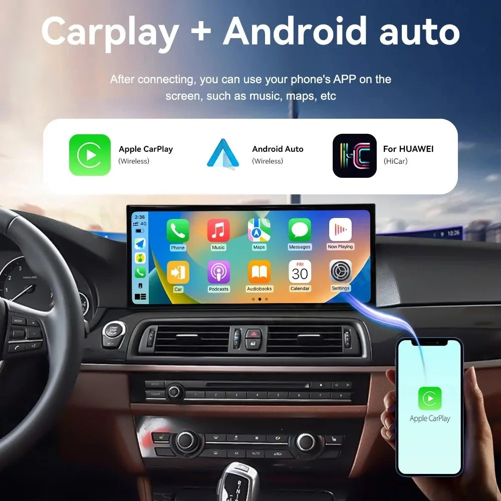 15.8" Qualcomm Android 13 Car Radio For BMW 5 Series GT F07 2011-2017 CIC/NBT Touch Screen Multimedia Player GPS Navigation BT