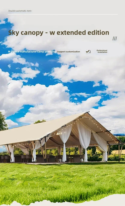 Luxury Wedding Event Tent Outdoor Marquee Aluminum Frame Party Banquet Exhibition Gardens Custom Commercial Pavilion Shelter OEM