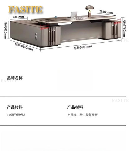 Boss table, desk, simple modern class desk, office table and chair combination