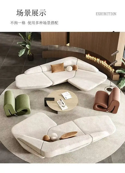 Premium ins style home nail salon rest area beauty salon sofa light luxury office home Nordic style sofa