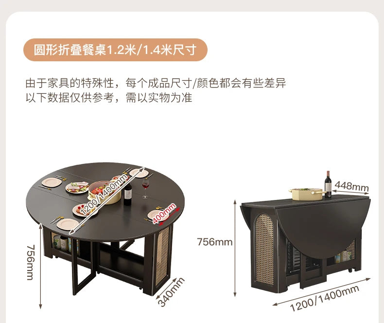 Waterproof Chair Dining Table Breakfast Modern Chair Side Dining Table Space Savers Round Set Sala Da Pranzo Home Furnitures