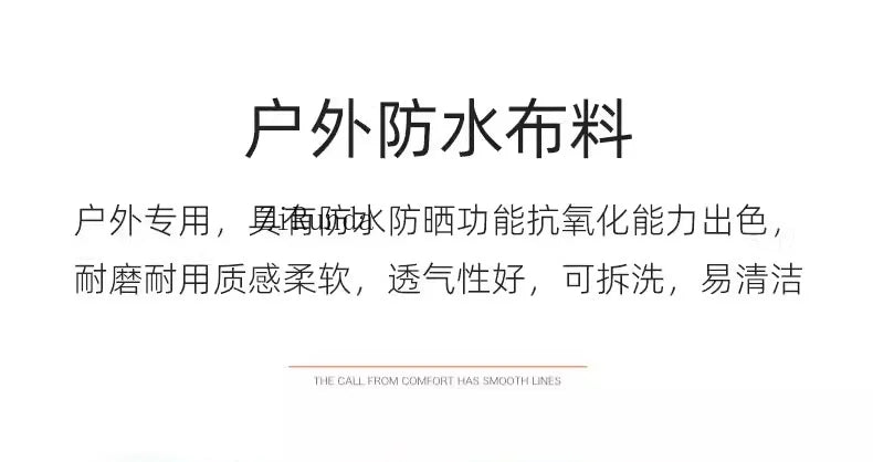 Aluminum alloy outdoor sofa open-air balcony villa courtyard coffee table combination furniture