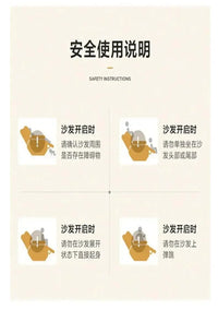 Single-Seat Sofa Stoel Stof Vrijetijdsstoel Woonkamer Licht Luxe Designer Elektrische Functionele Fauteuil