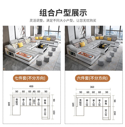 LL Modern Minimalist Living Room Sofas Sectional Lazy Nordic Leather Sofas Designer Lounge Curved Divano Lounge Suite Furniture