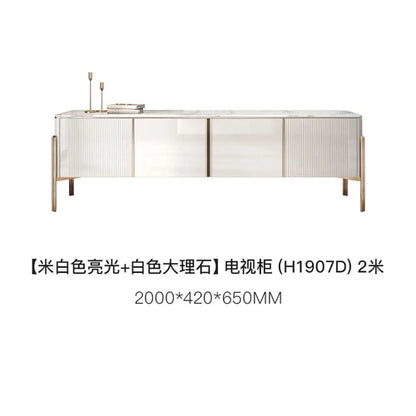 Modern Marble Coffee Tables For Simple Small Apartment Living Room Furniture Sofa Side Household Storage Cabinet End Table Set