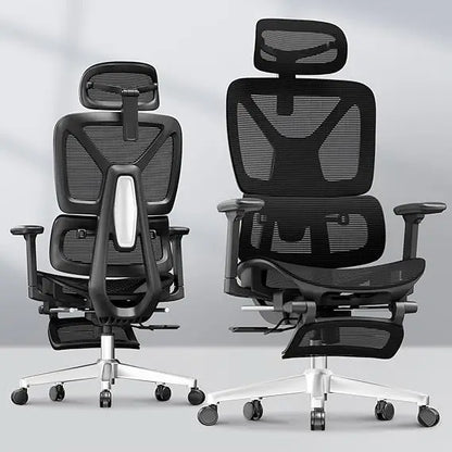 Ergonomic Office Chair with Footrest- Adjustable 3D Armrests, Dynamic Lumbar Support, Recline & Tilt Function