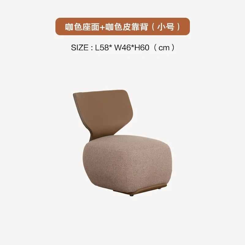 Luxury Fabric Living Room Chair Coffee Shop Living Room Lounges Chair Bedroom Sofa Furniture Low Stool Balcony Leisure Chair t