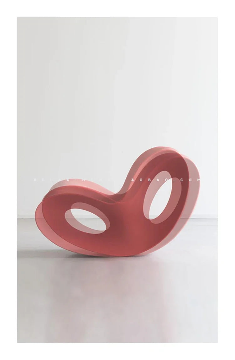 Outdoor Designer Rocking Sofa Chair Living Room Lazy White Leisure Single Stools Reading Relaxing Fauteuil Salon Furniture