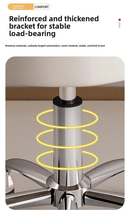 Big work stool hair cutting chair rotating lifting round stool pulley hair salon special beauty stool