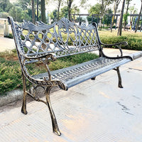 Hot Sales Cast Iron Outdoor Park Street Bench Seat Durable Metal Garden Bench
