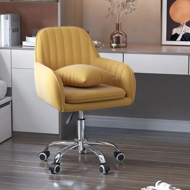 Modern Lift Swivel Office Chairs Study Room Chair Home Backrest Leisure Makeup Chair Bedroom Comfortable Computer Gaming Chair