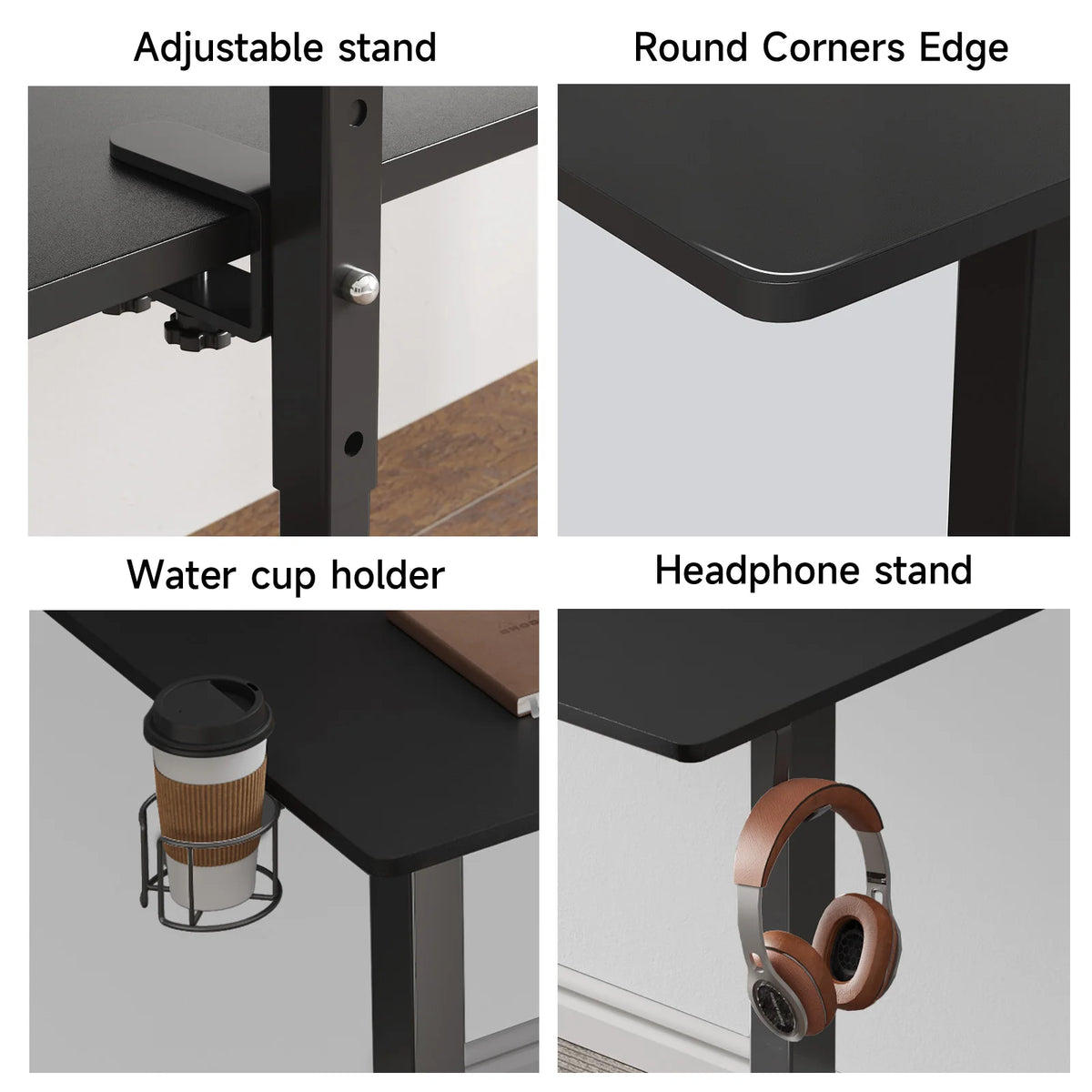 Standing Desk w/ 2 Adjustable Monitor Shelves,Electric Stand Up Desk with Memory Controller & Adjustable Height