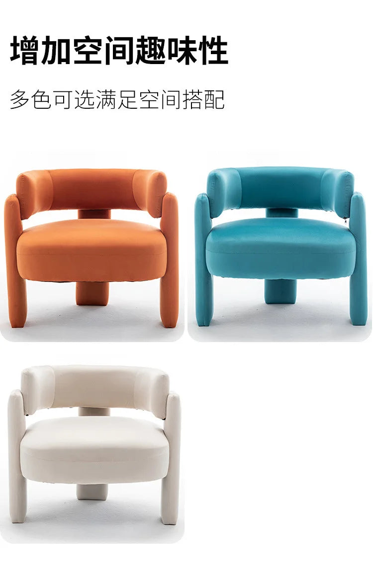 Luxury cream style new Chinese office simple integration super soft negotiation guest sofa chair leisure single chair