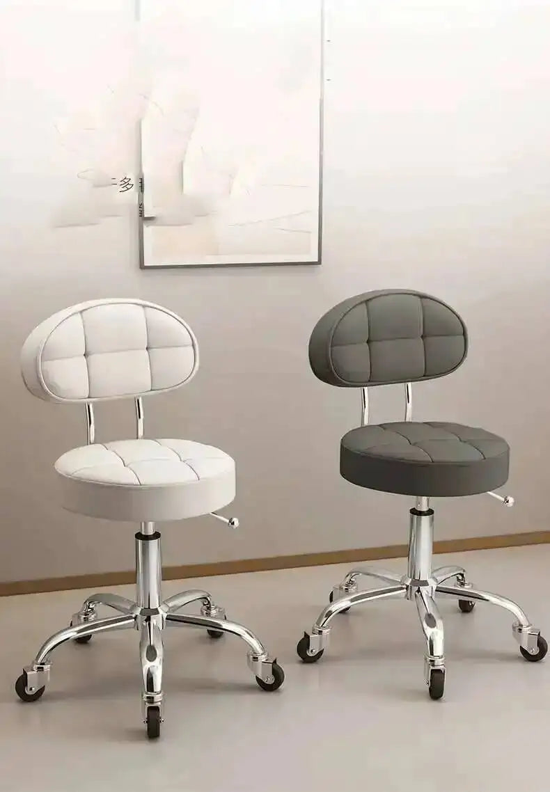 Big work stool hair cutting chair rotating lifting round stool pulley hair salon special beauty stool
