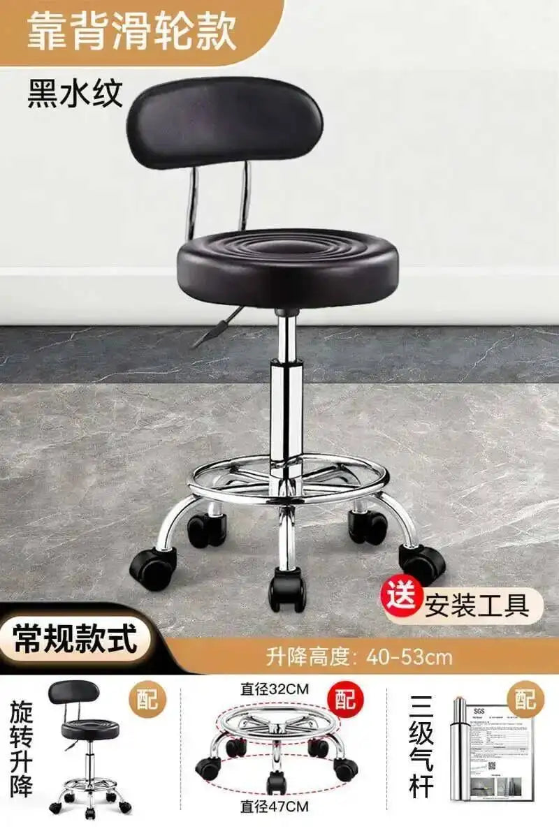 Vintage Bar Chairs Accent Modern Barber Adjustable Office Counter Bar Chairs Nordic High Taburete Silla Furniture YN50BC